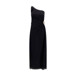 Oséree Black Polyamide Cocktail Dress