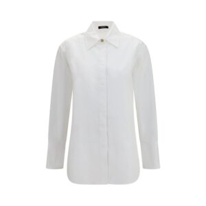 Balmain White Cotton Dress Shirt