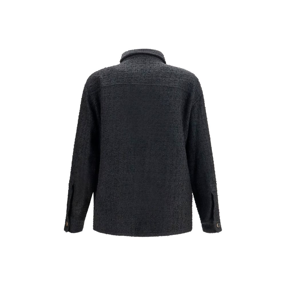Balmain Black Cotton Shell Jacket - immagine 2