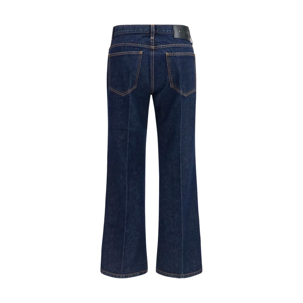 Khaite Blue Cotton Flared Jeans - immagine 2