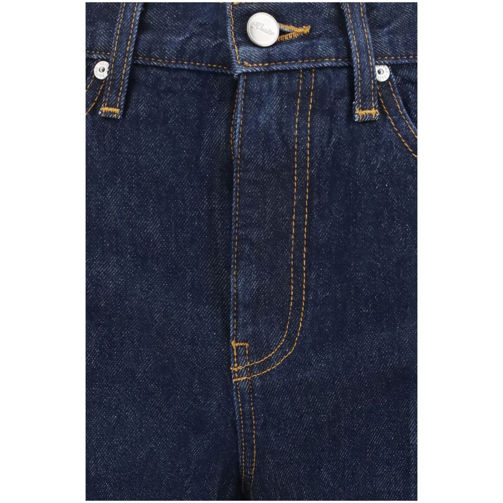 Khaite Blue Cotton Flared Jeans - immagine 3