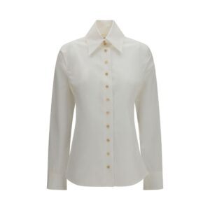 Khaite White Cotton Dress Shirt