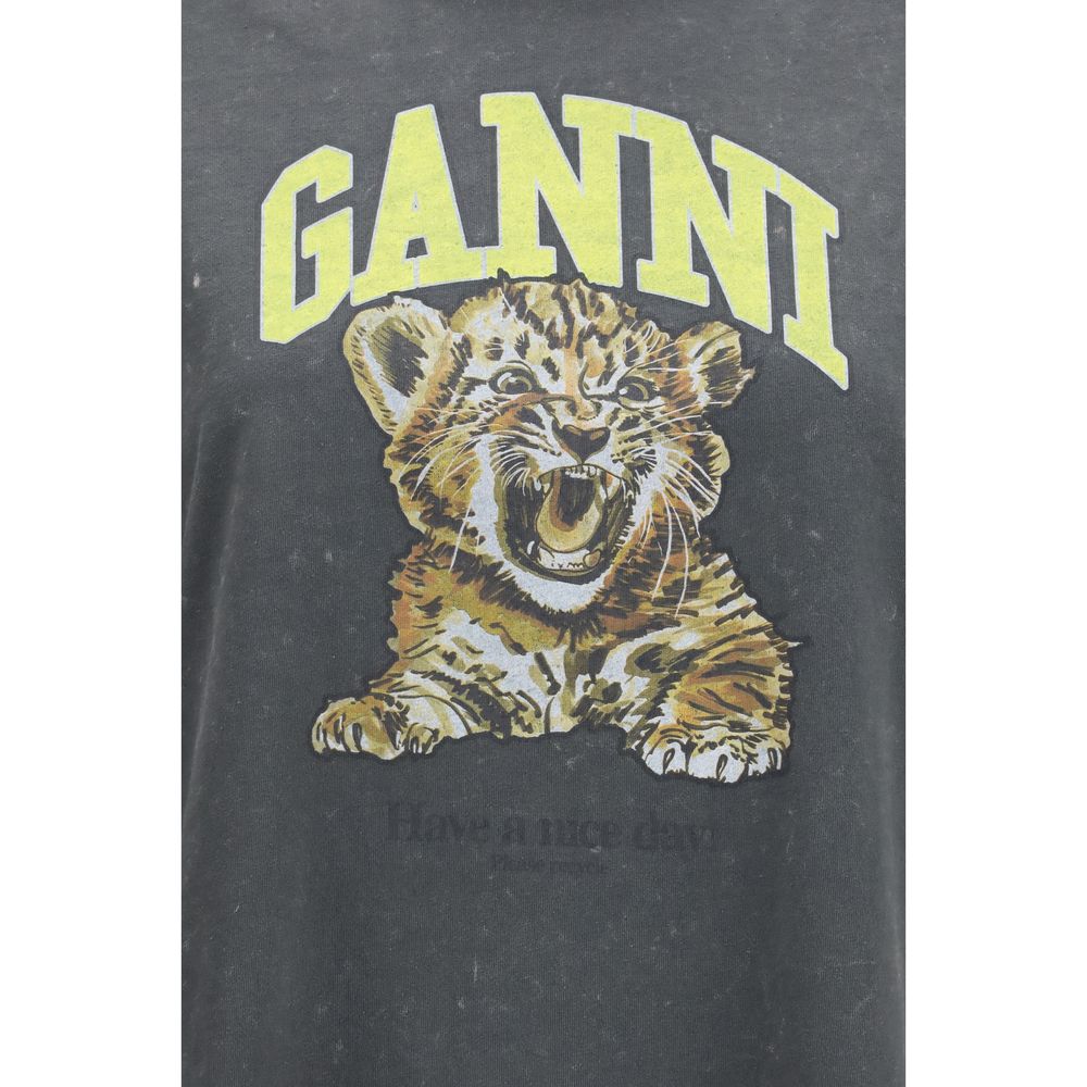 Ganni Gray Cotton Sportswear - immagine 3