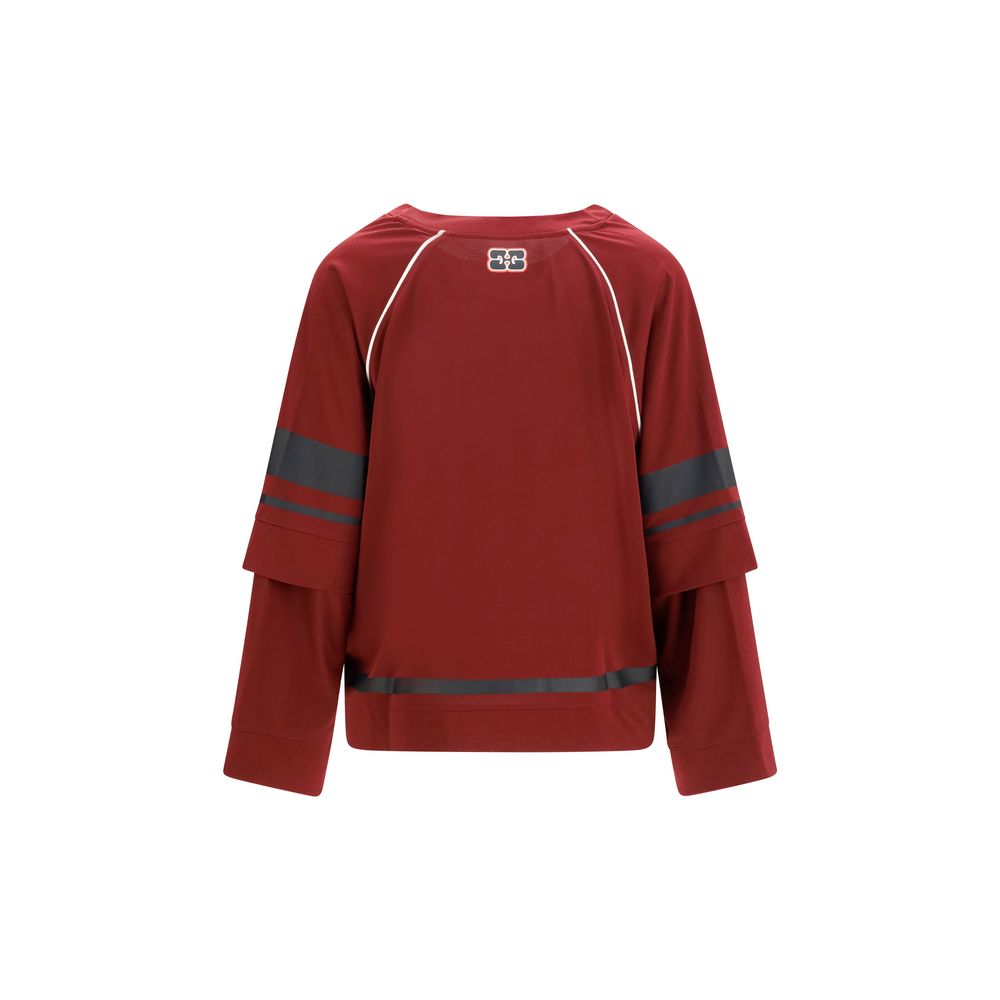 Ganni Bordeaux Polyester Sportswear - immagine 2