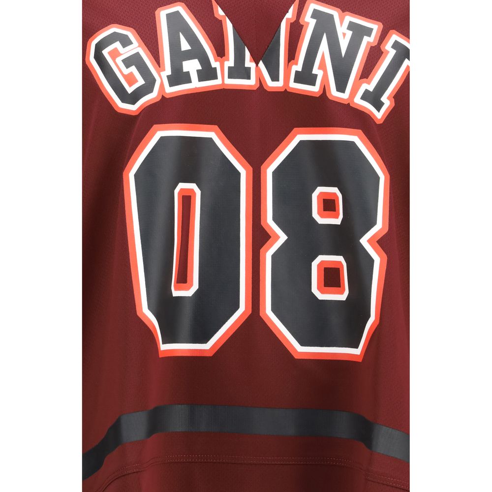 Ganni Bordeaux Polyester Sportswear - immagine 3