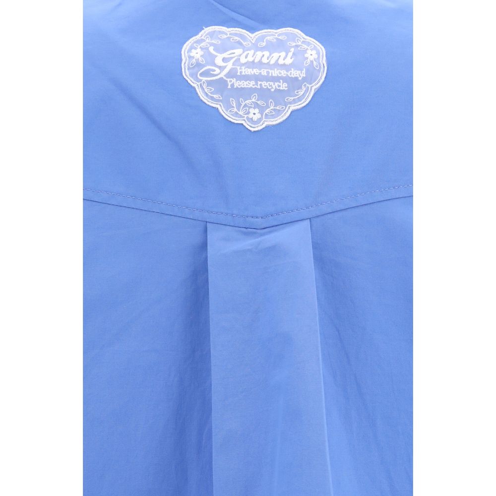 Ganni Blue Cotton Shirt - immagine 3