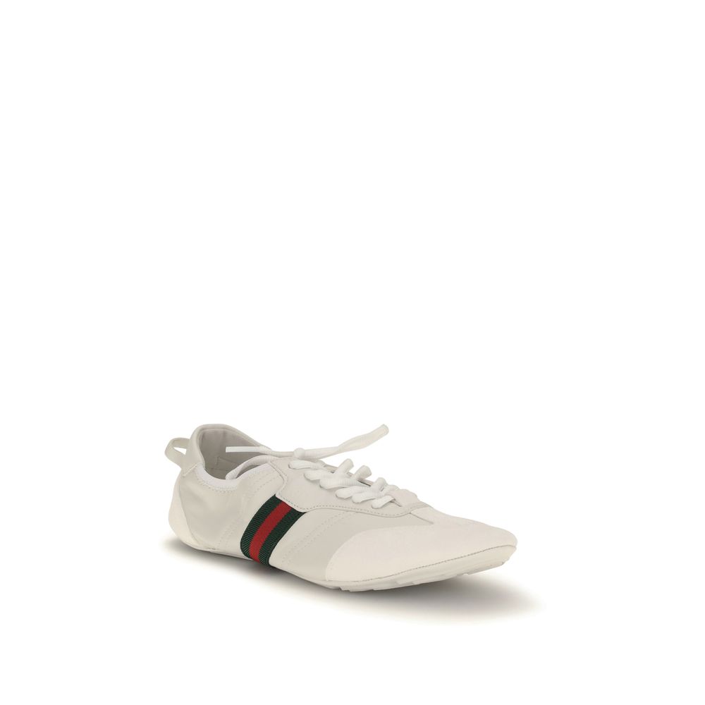 Gucci White Calf Leather Bos Taurus Low Top Sneakers - immagine 2