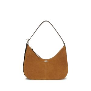 Ganni Brown Recycled Polyester Shoulder Bag