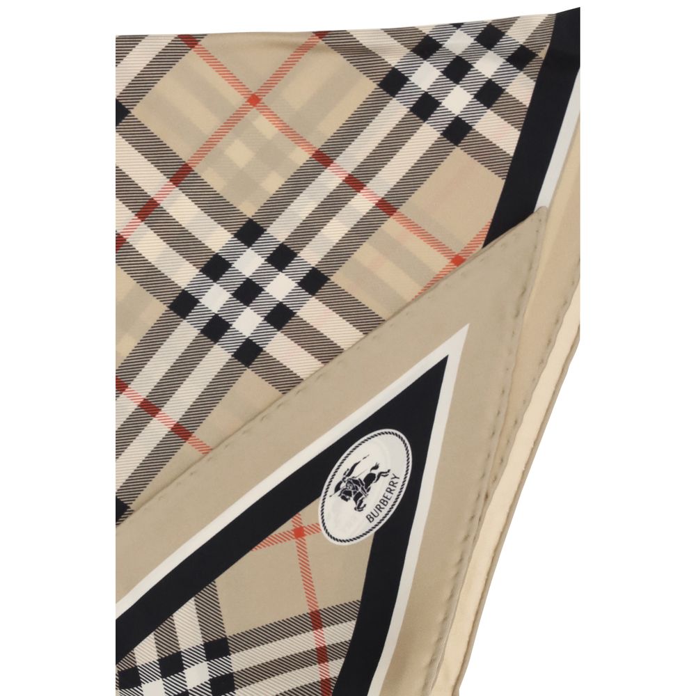 Burberry Beige Silk Scarf - immagine 3