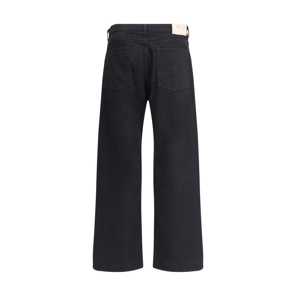 Our Legacy Black Cotton Straight-Leg Jeans - immagine 2