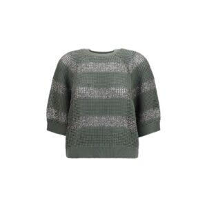 Brunello Cucinelli Bicolor Cotton Sweatshirt