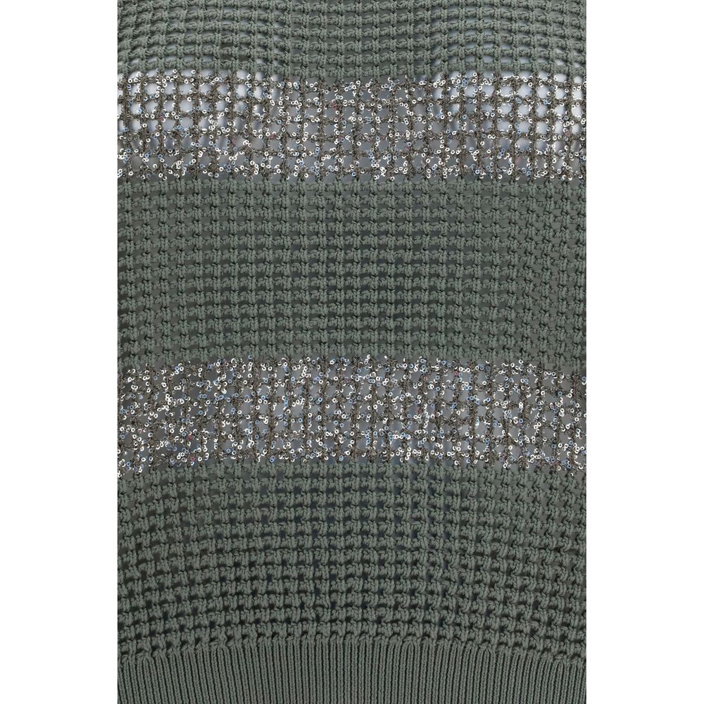 Brunello Cucinelli Bicolor Cotton Sweatshirt - immagine 3