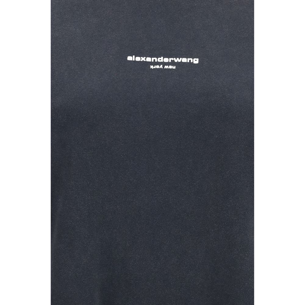 Alexander Wang Gray Cotton T-Shirt - immagine 3