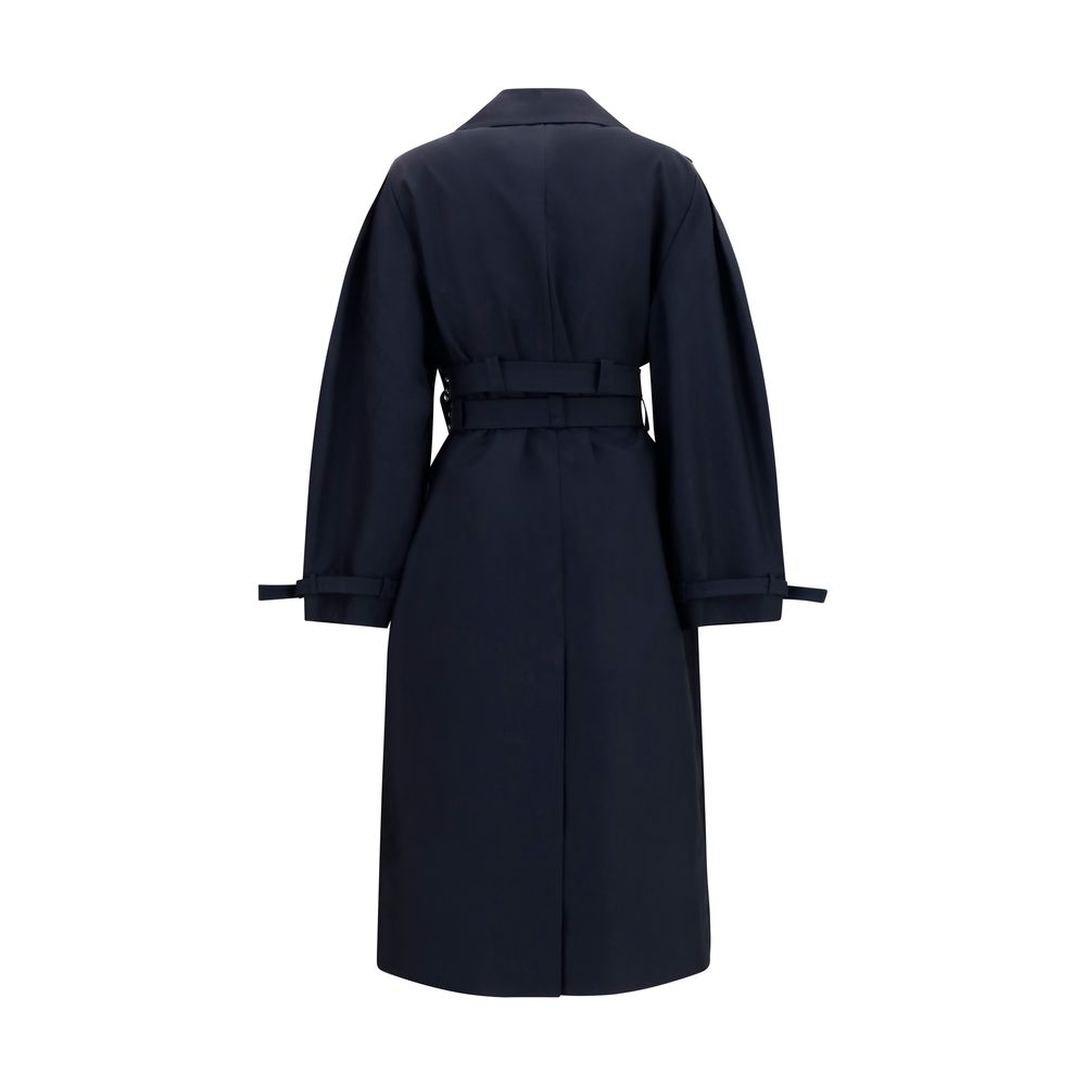 Ganni Black Cotton Coat - immagine 2