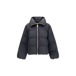 Balmain Black Viscose Full-Length Jacket