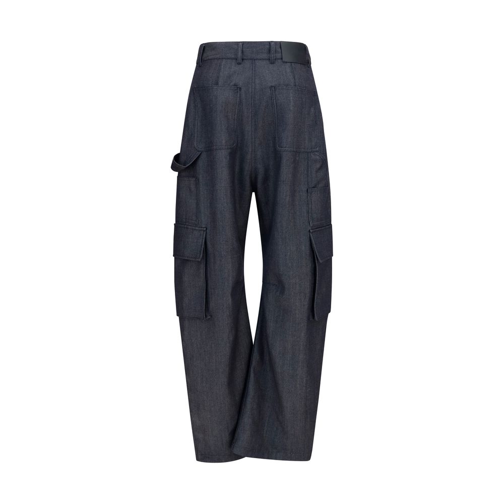 Balenciaga Blue Wool Oves Aries Cargo Pants - immagine 2