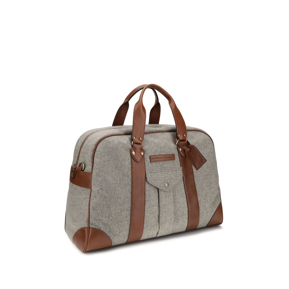 Brunello Cucinelli Beige Wool Oves Aries Luggage And Travel - immagine 2