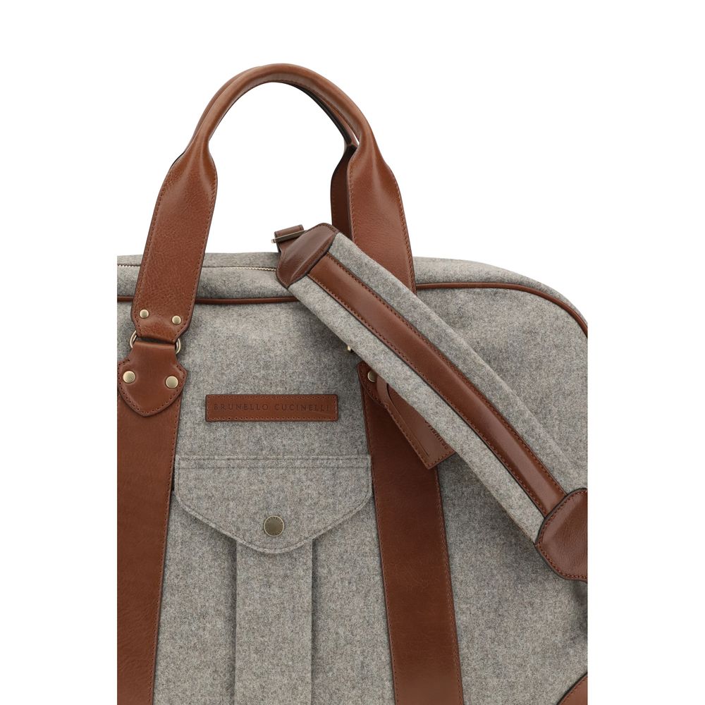 Brunello Cucinelli Beige Wool Oves Aries Luggage And Travel - immagine 4