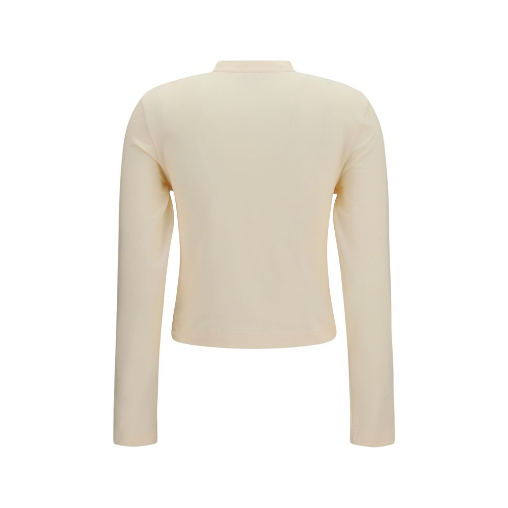 Jacquemus Beige Cotton Long Sleeve T-Shirt - immagine 2