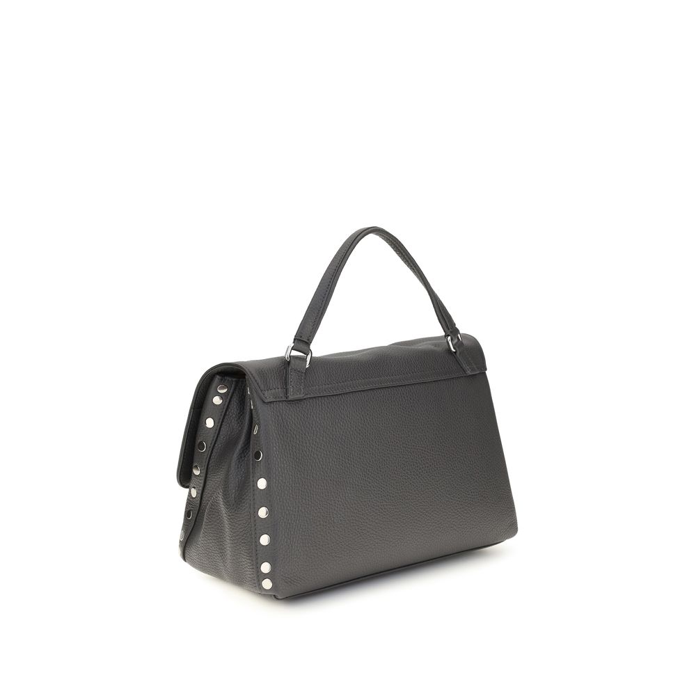 Zanellato Gray Calf Leather Bos Taurus Handbag - immagine 3