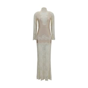 Rabanne Beige Polyamide Long Dress