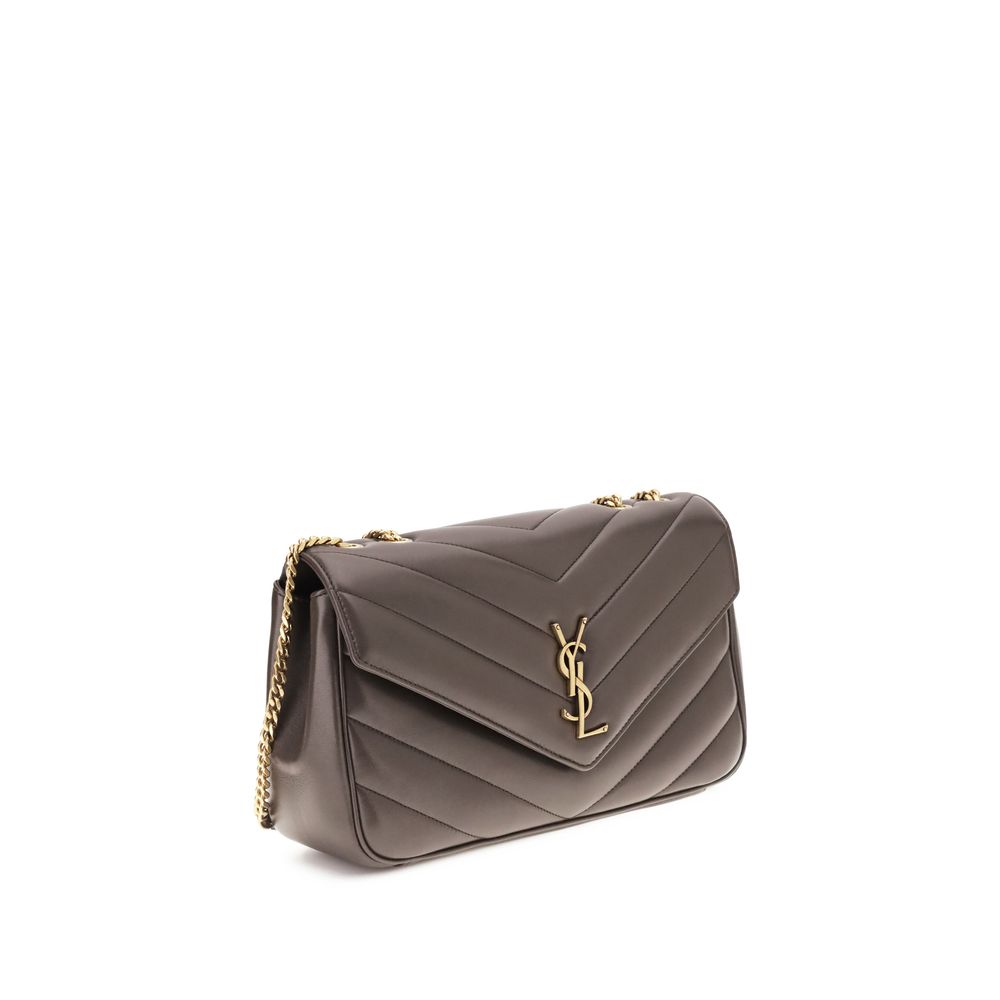 Saint Laurent Gray Lamb Ovis Aries Aries Shoulder Bag - immagine 2