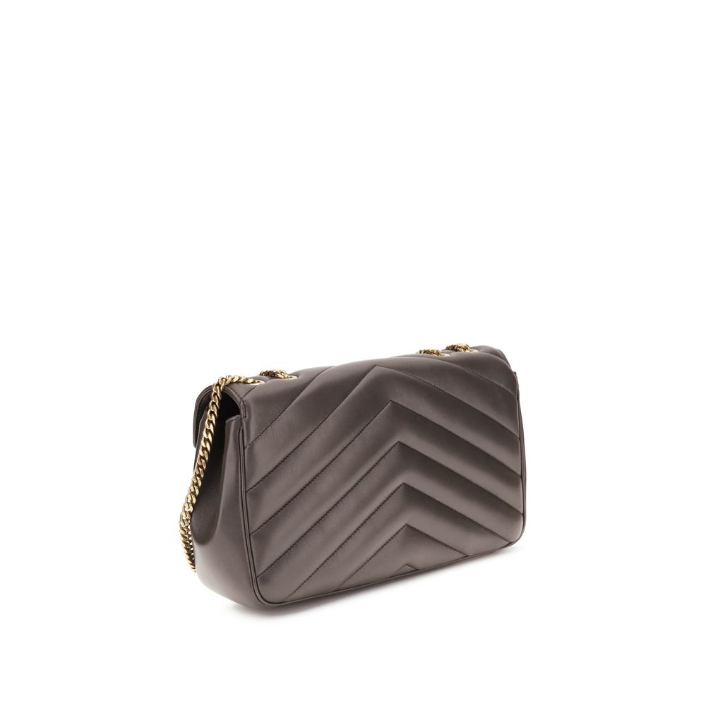 Saint Laurent Gray Lamb Ovis Aries Aries Shoulder Bag - immagine 3