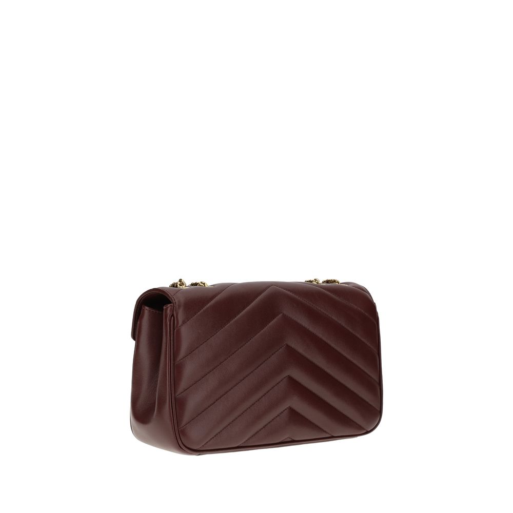 Saint Laurent Bordeaux Lamb Ovis Aries Aries Shoulder Bag - immagine 3