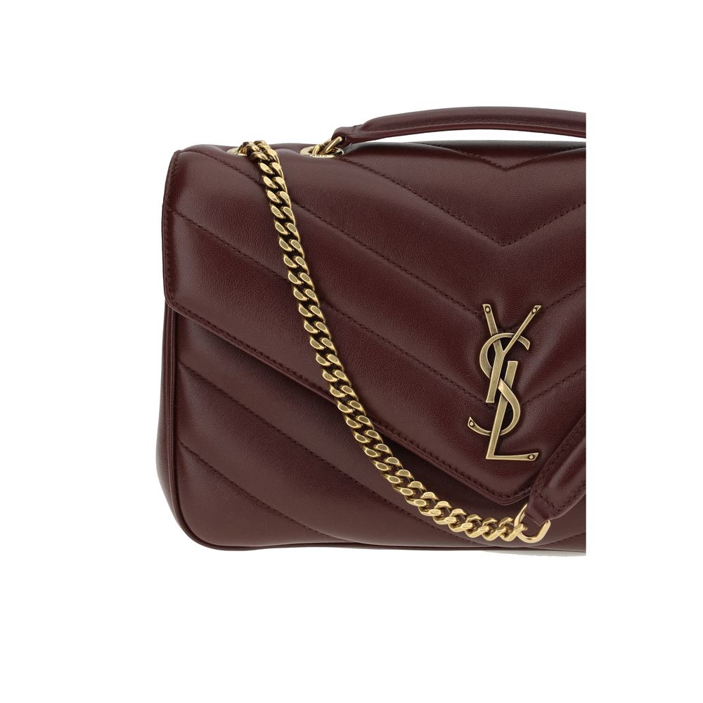 Saint Laurent Bordeaux Lamb Ovis Aries Aries Shoulder Bag - immagine 4
