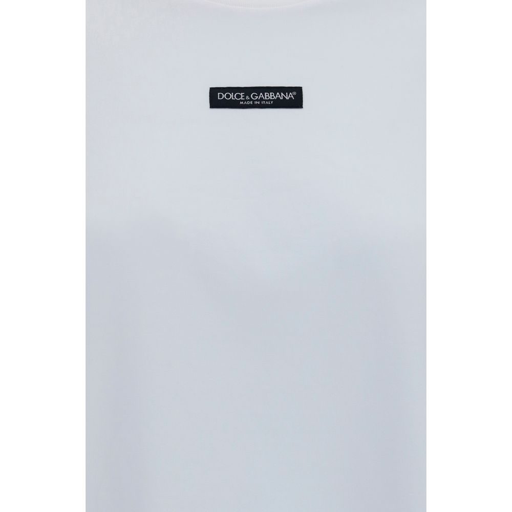 Dolce & Gabbana White Cotton T-Shirt - immagine 3
