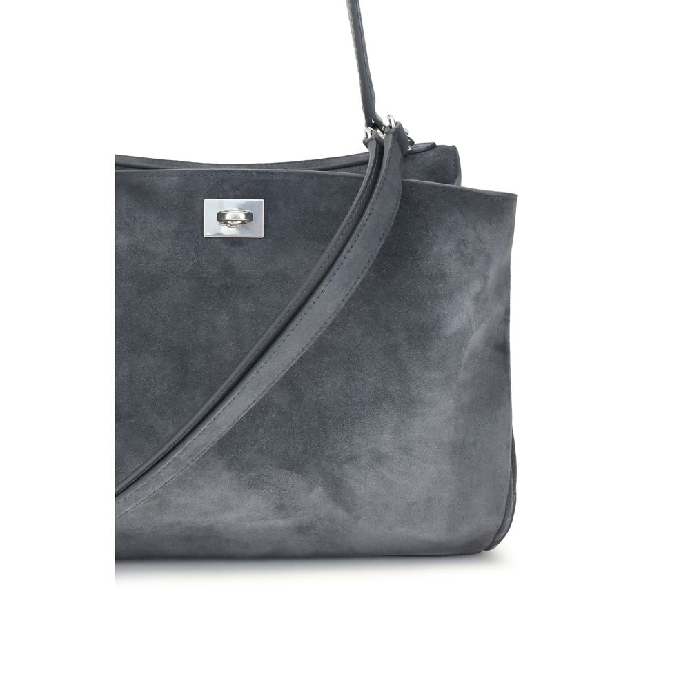 Balenciaga Gray Calf Leather Bos Taurus Handbag - immagine 4