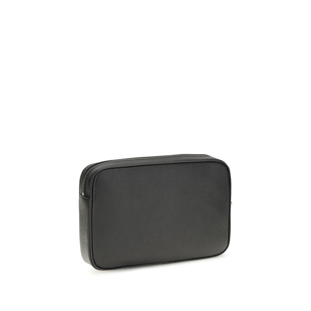 Valentino Garavani Black Calf Leather Bos Taurus Handbag - immagine 3