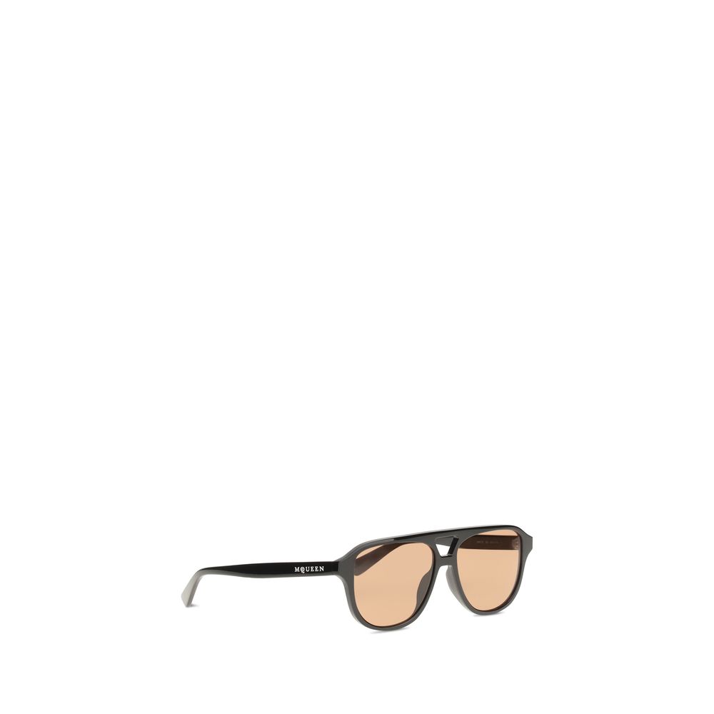 Alexander McQueen Brown Acetate Sunglasses - immagine 2