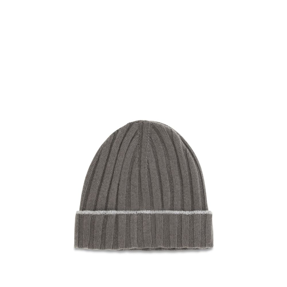 Brunello Cucinelli Bicolor Cashmere Beanie - immagine 2
