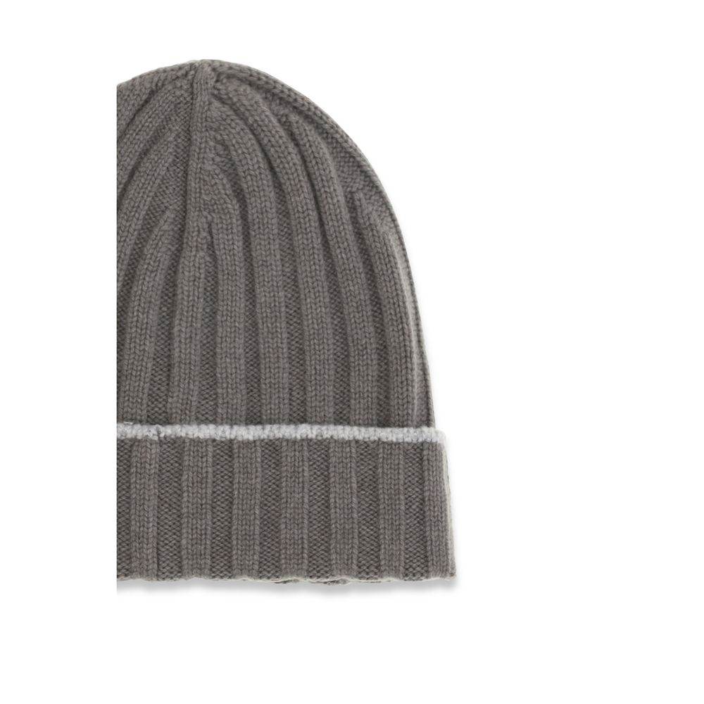 Brunello Cucinelli Bicolor Cashmere Beanie - immagine 3