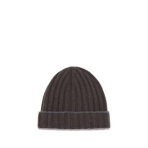 Brunello Cucinelli Brown Cashmere Beanie