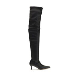 Proenza Schouler Black Polyurethane Over The Knee