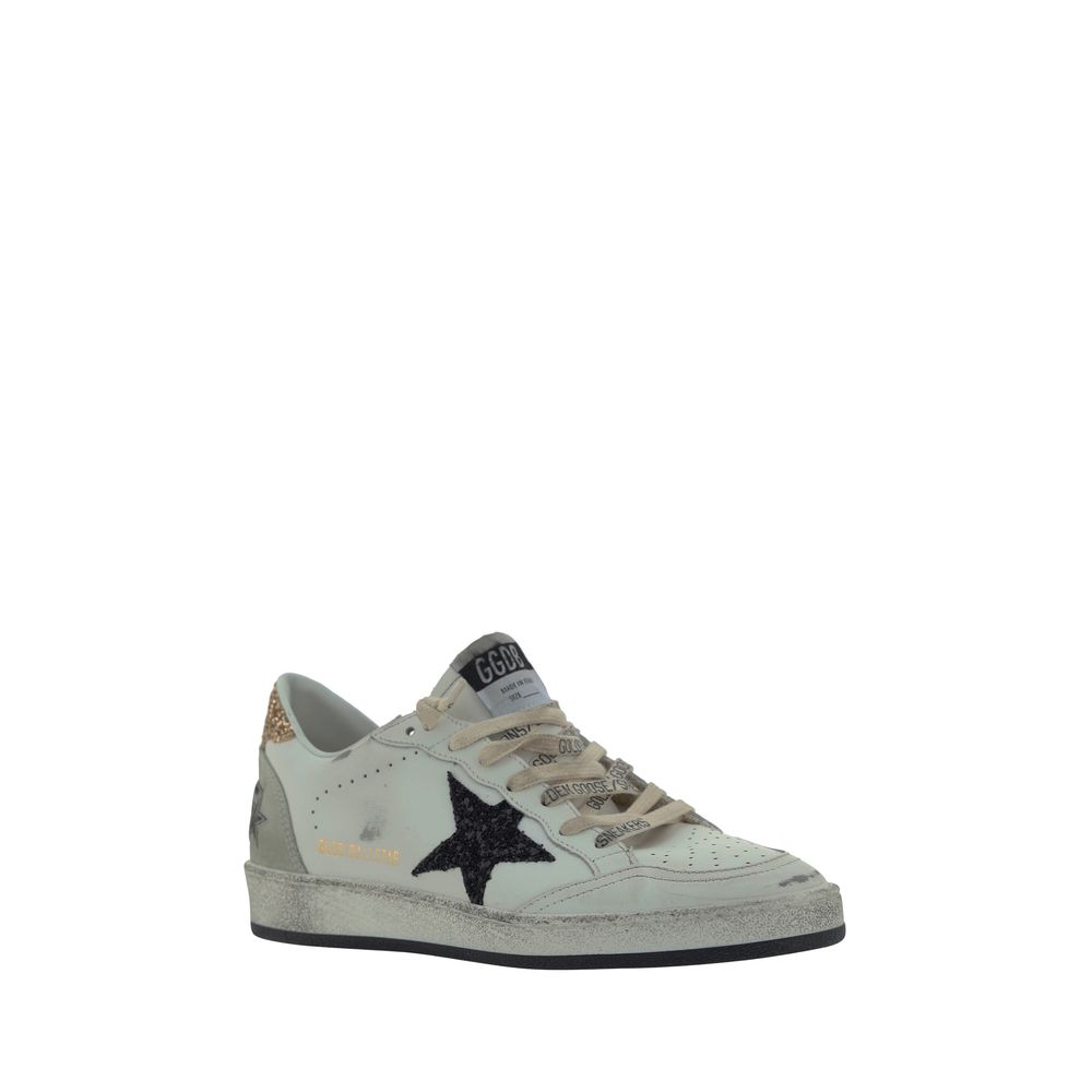 Golden Goose White Goatskin Low Top Sneakers - immagine 2