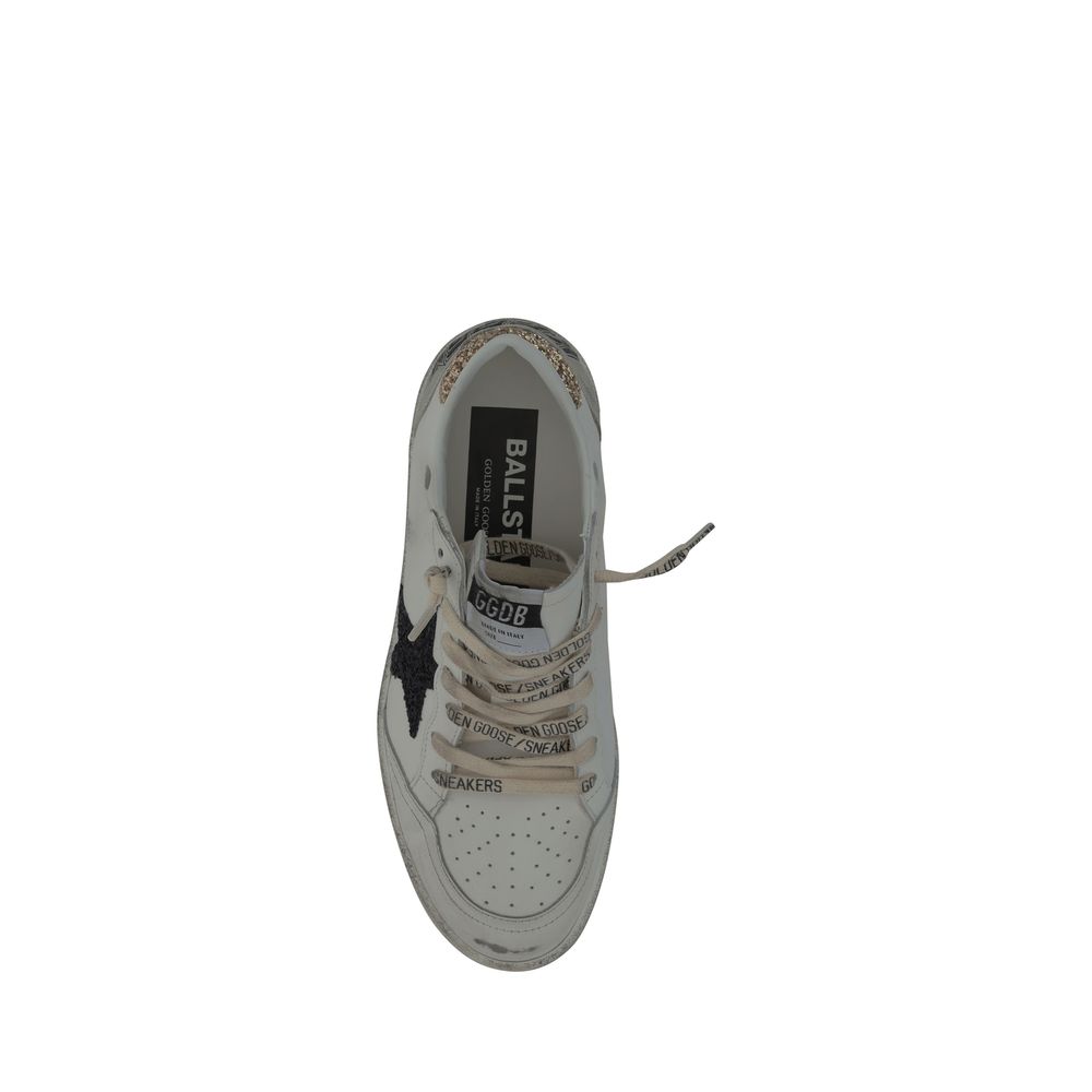 Golden Goose White Goatskin Low Top Sneakers - immagine 4