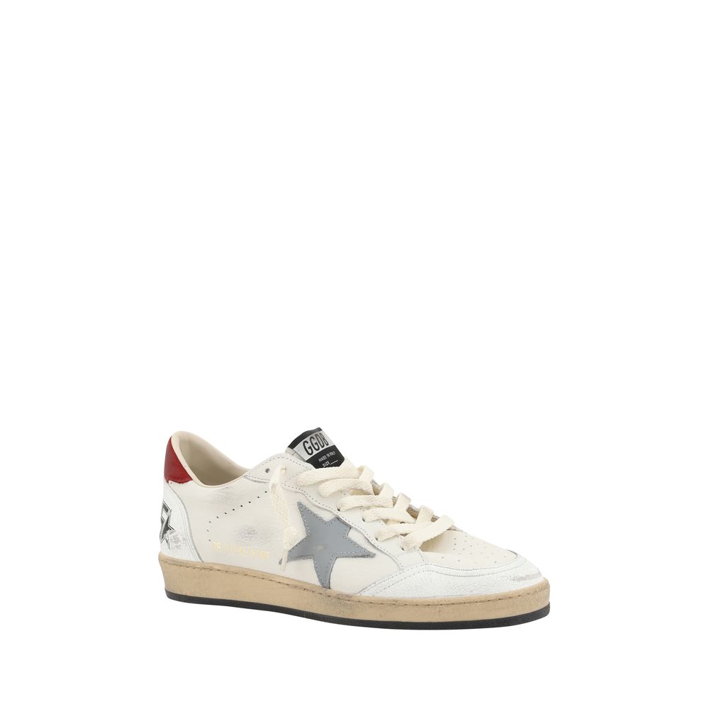 Golden Goose Beige Calf Leather Bos Taurus Low Top Sneakers - immagine 2