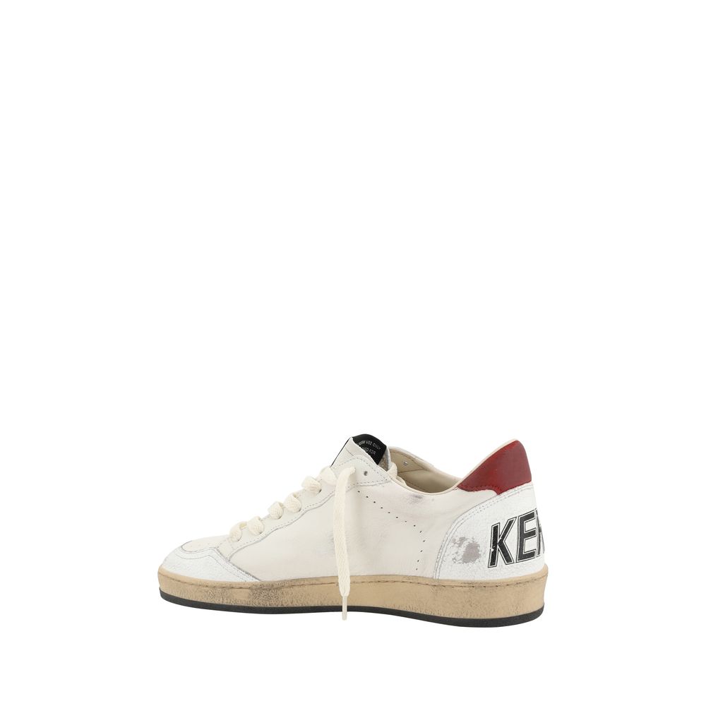 Golden Goose Beige Calf Leather Bos Taurus Low Top Sneakers - immagine 3
