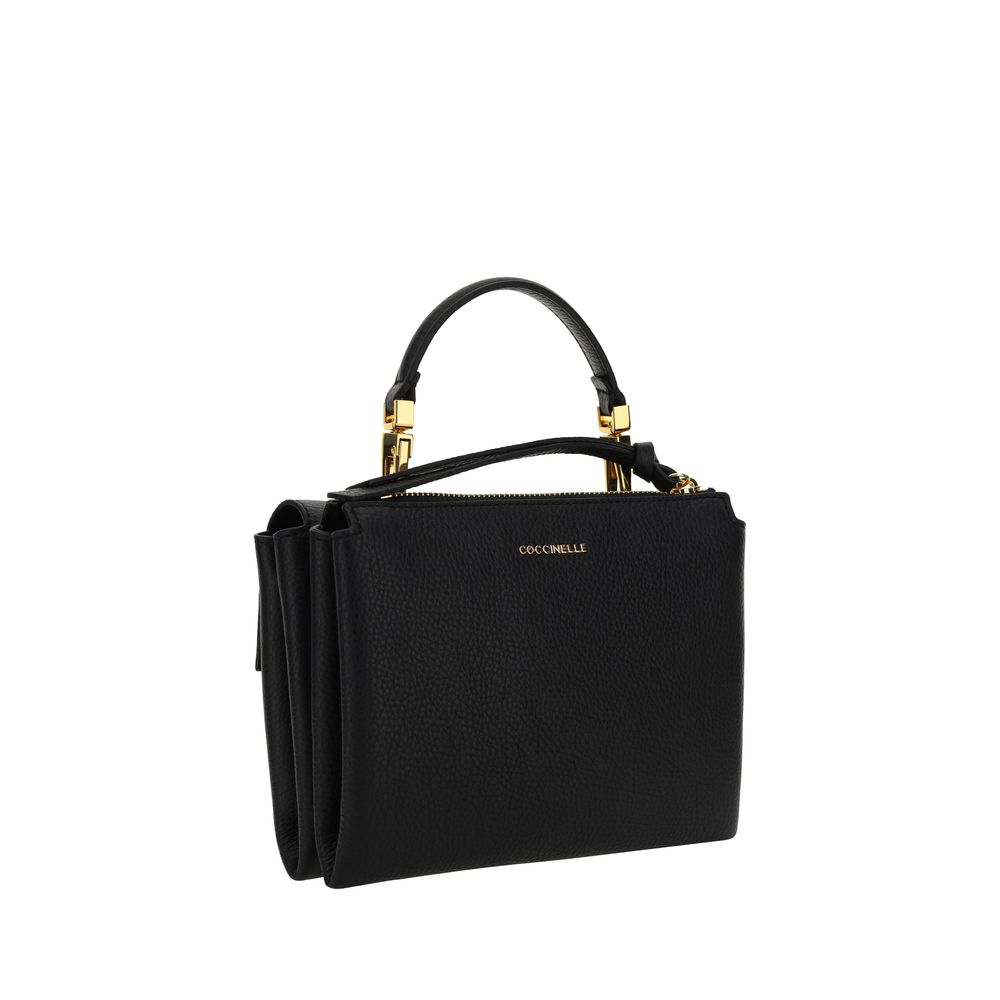Coccinelle Black Calf Leather Bos Taurus Handbag - immagine 3