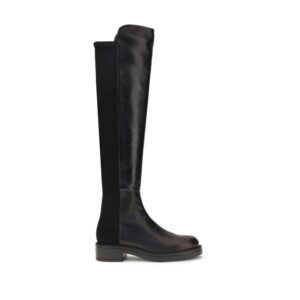 Stuart Weitzman Black Leather Over The Knee