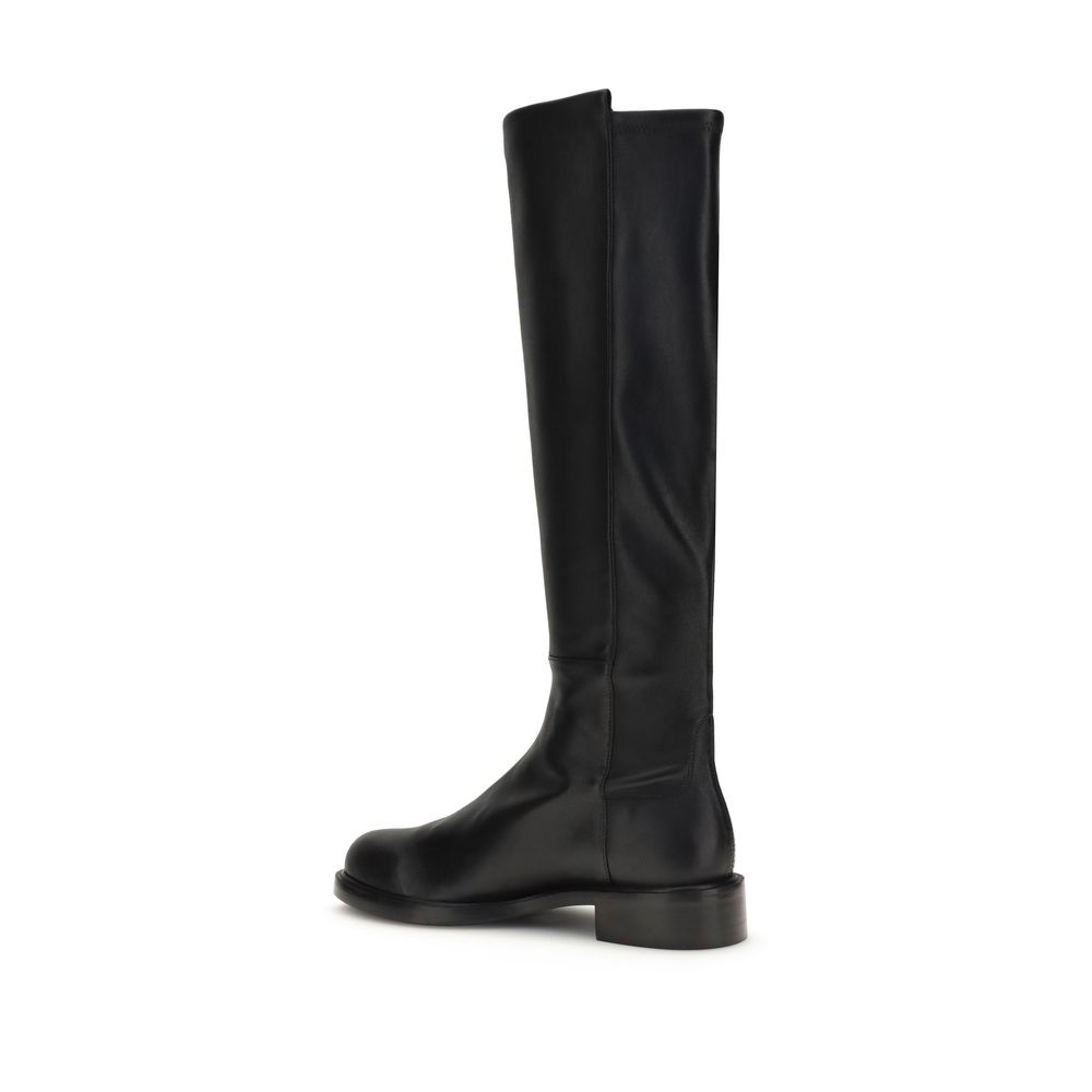 Stuart Weitzman Brown Calf Leather Bos Taurus Over The Knee - immagine 3