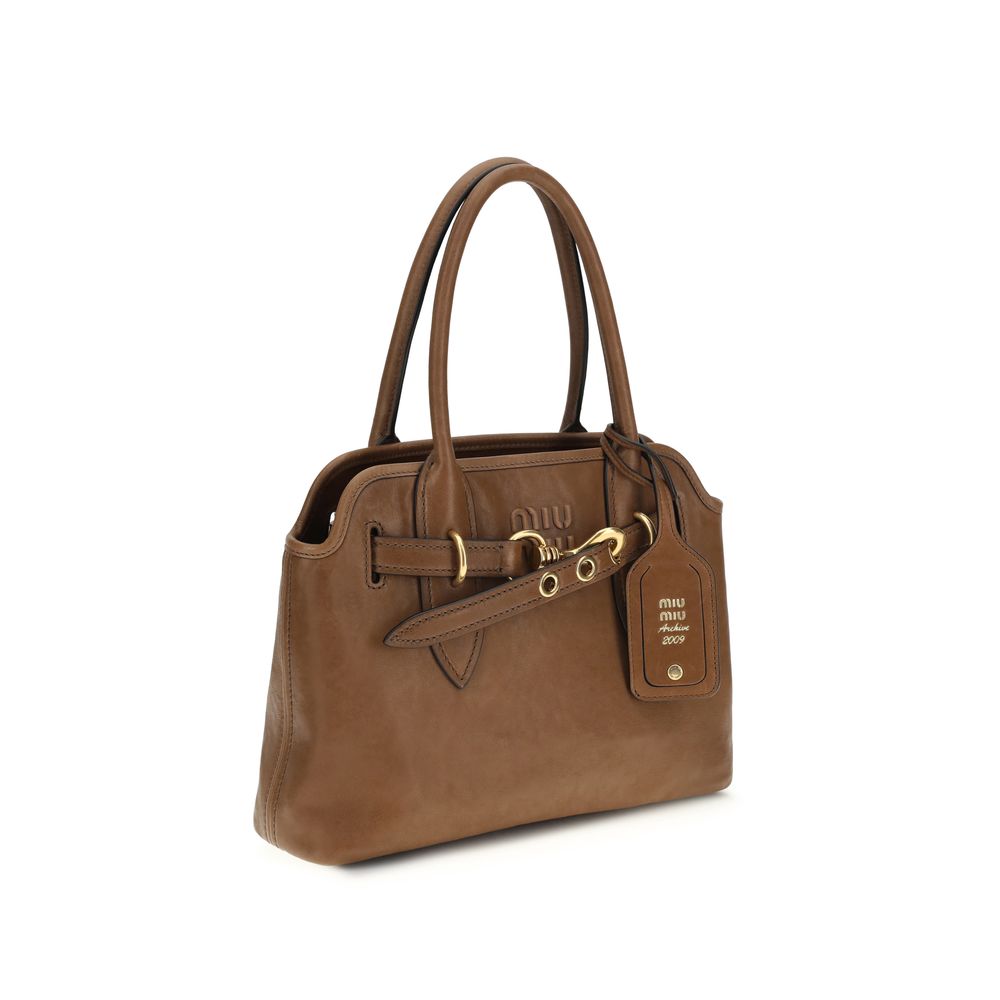 Miu Miu Brown Lamb Ovis Aries Aries Handbag - immagine 2