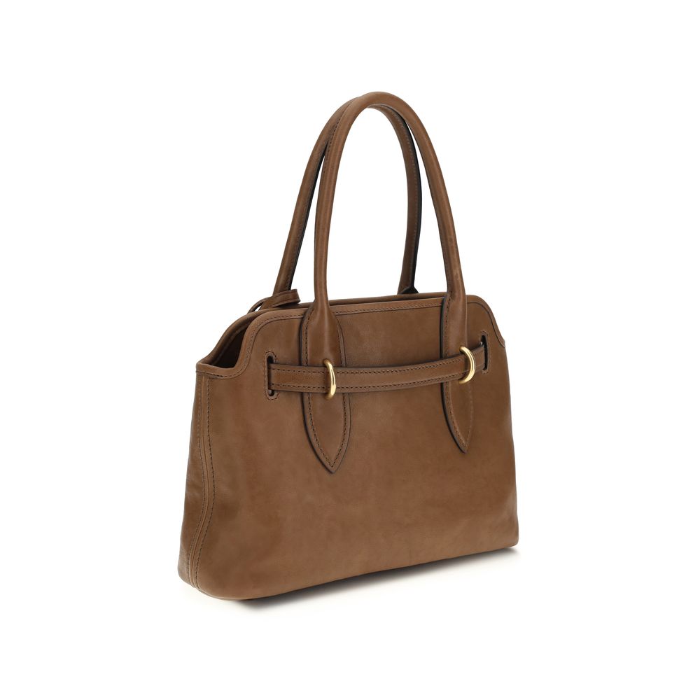 Miu Miu Brown Lamb Ovis Aries Aries Handbag - immagine 3