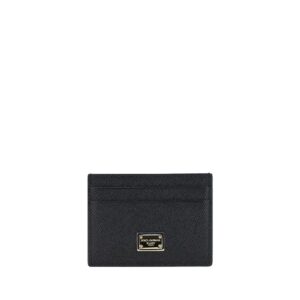 Dolce & Gabbana Black Calf Leather Bos Taurus Wallet