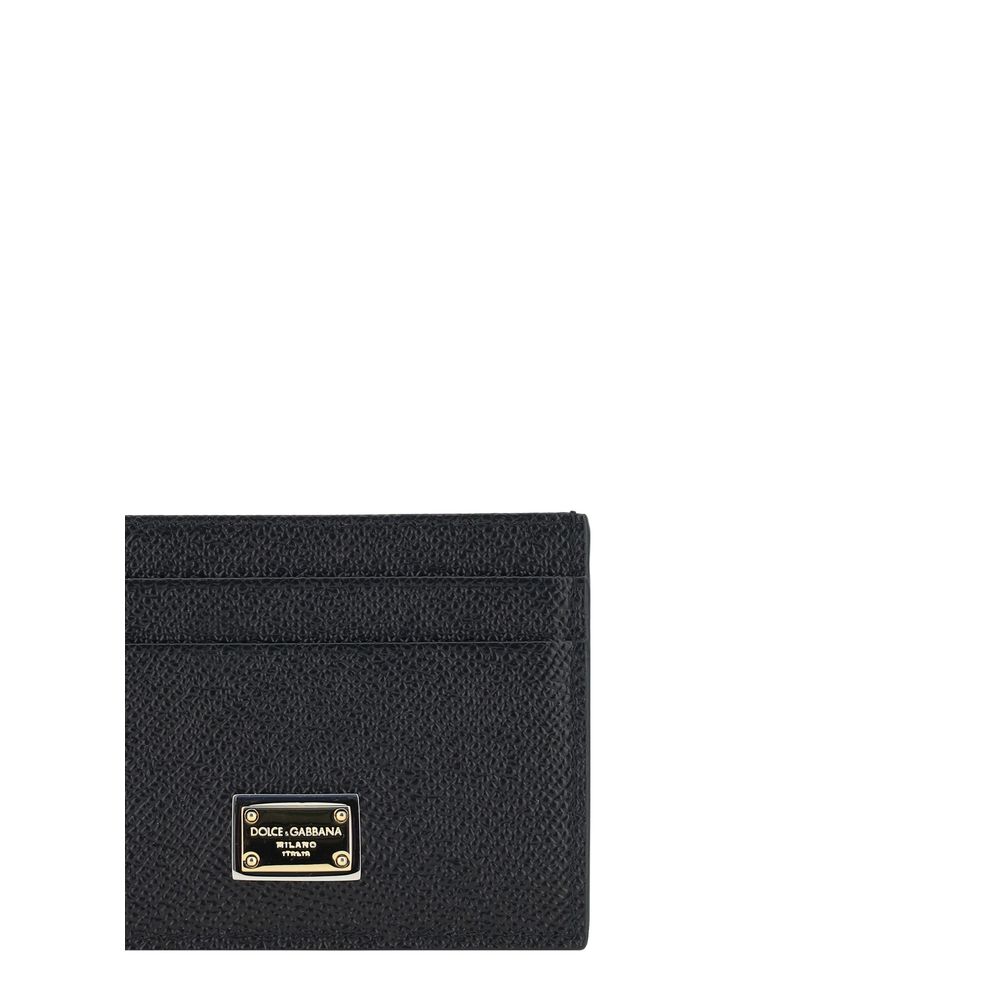 Dolce & Gabbana Black Calf Leather Bos Taurus Wallet - immagine 3