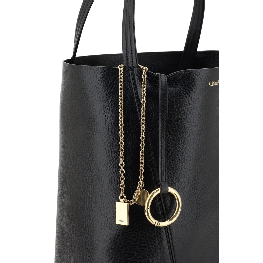 Chloé Black Calf Leather Bos Taurus Shoulder Bag - immagine 4