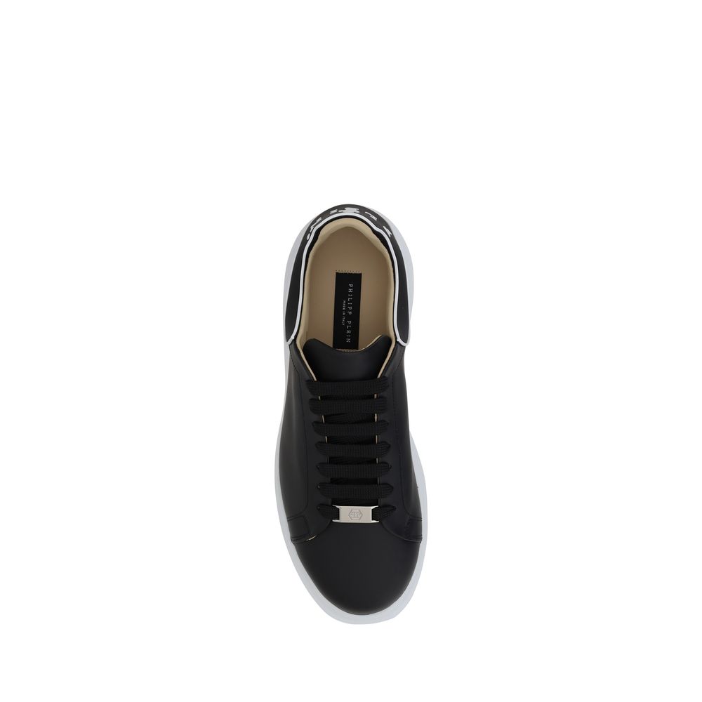 Philipp Plein Black Calf Leather Bos Taurus Low Top Sneakers - immagine 4